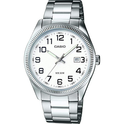 Casio MTP‑1302PD‑7BVEF Ανδρικό Αναλογικό Ρολόι με Ασημί Μεταλλικό Μπρασελέ